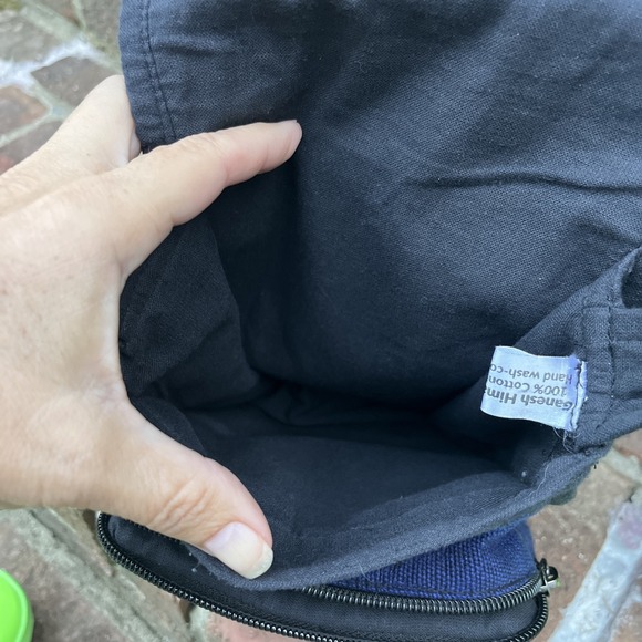 Ganesh Himal Trading Crossbody Purse Dragonfly Sun Embroidered Royal Blue‎ - Picture 7 of 8